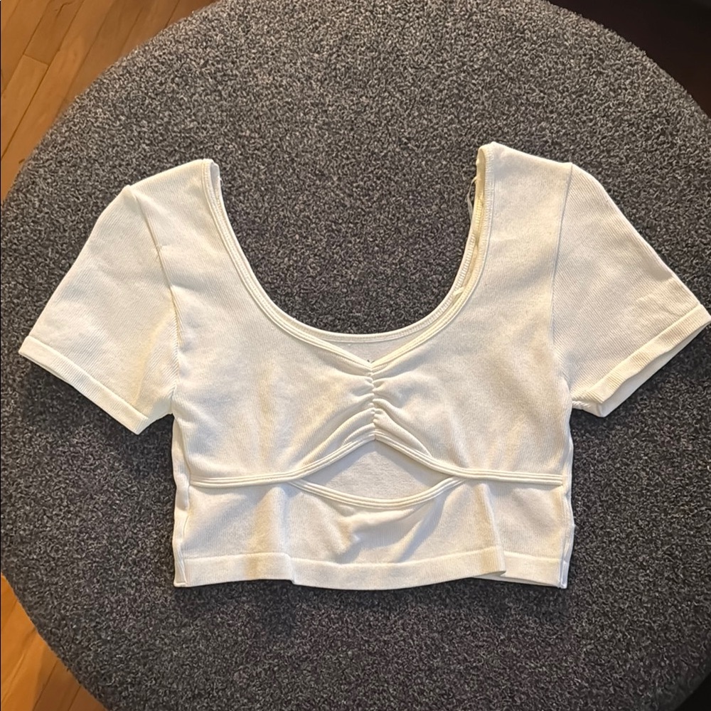 White Women's Crop Top